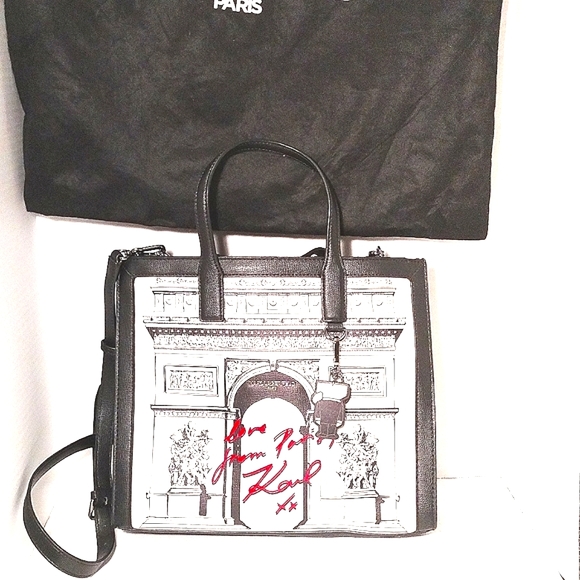 Karl Lagerfeld Handbags - NWOT - Karl Lagerfeld Paris Nouveau Tote Bag "Arc de Triumph" - LH2A44BL